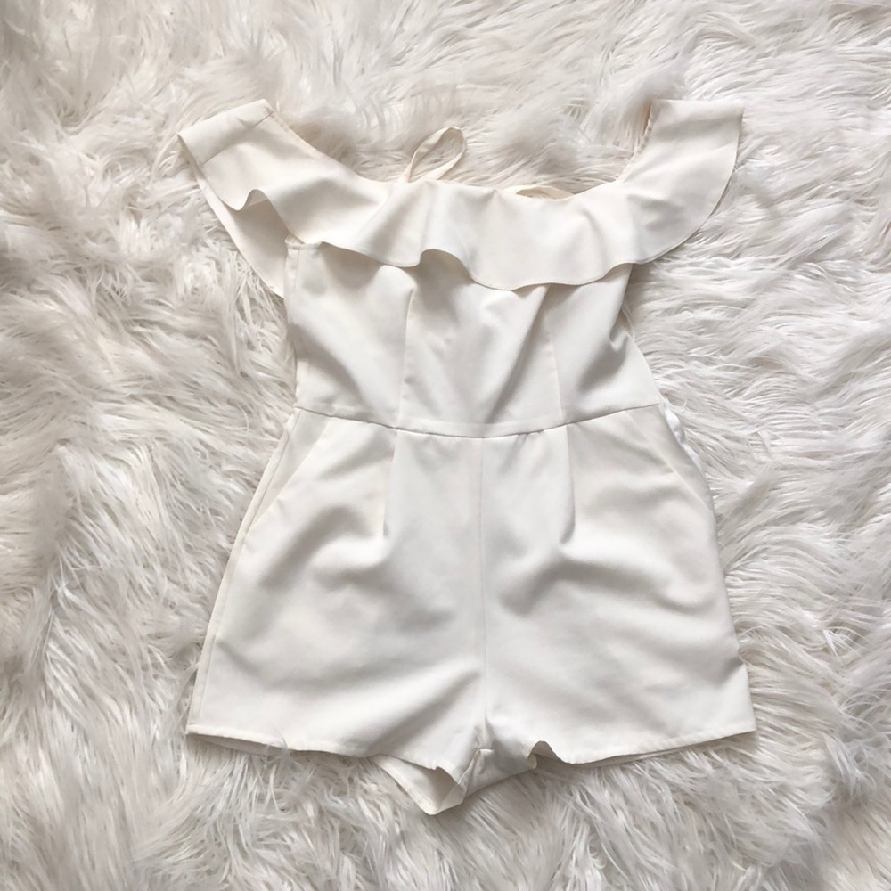 Off-Shoulder Cocktail Romper